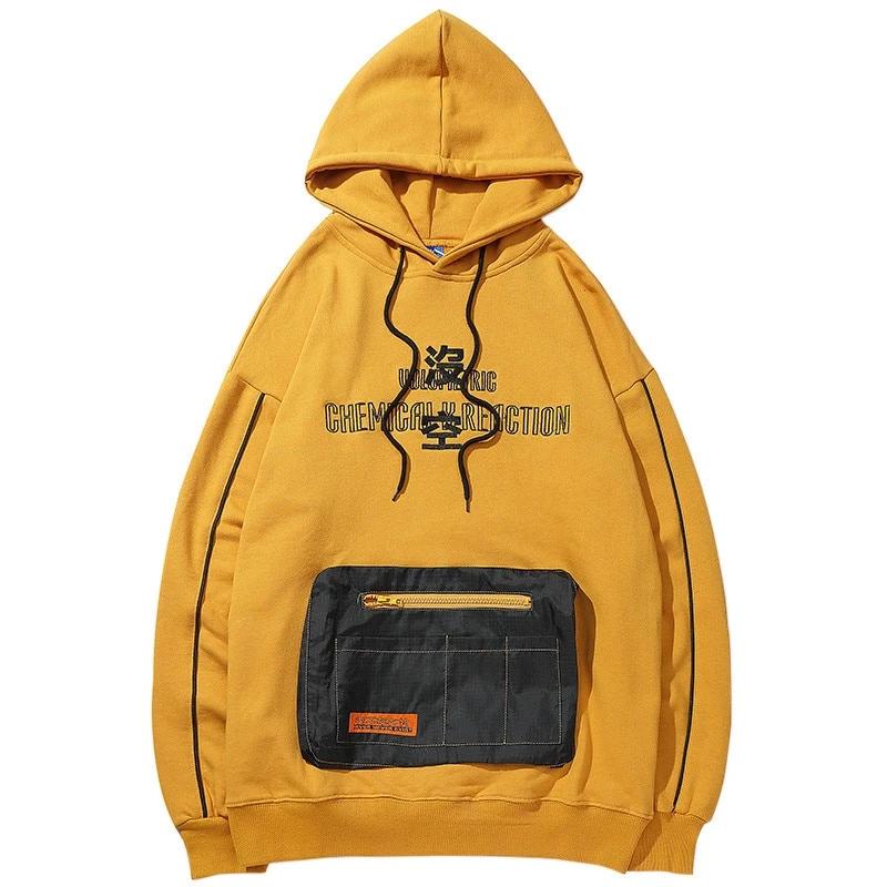 Sweat à capuche - Hoodie Hazuki - A09SY35 Yellow / M - STREETWEAR STYLE