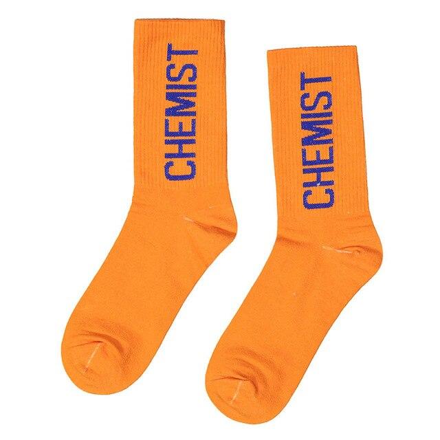 Chaussette Chemist - A66hua Orange / 38/43 - STREETWEAR STYLE