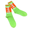 Chaussette Kanji - A10002 Green Orange / 38/43 - STREETWEAR STYLE