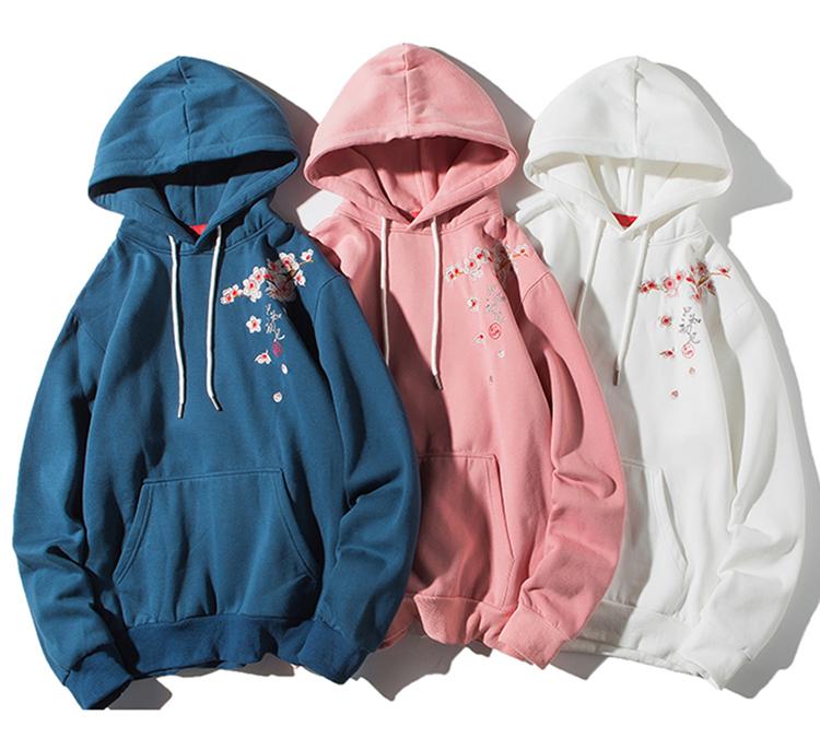 Sweat à capuche - Hoodie Hanami brodé