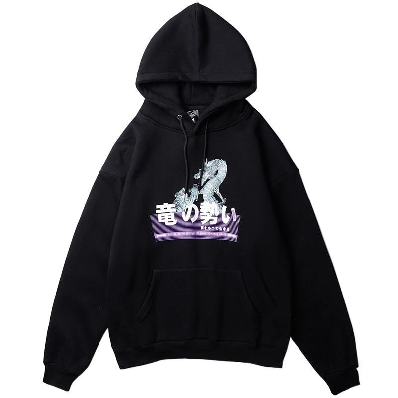 Sweat à capuche - Hoodie Hatsuharu - Black / M - STREETWEAR STYLE