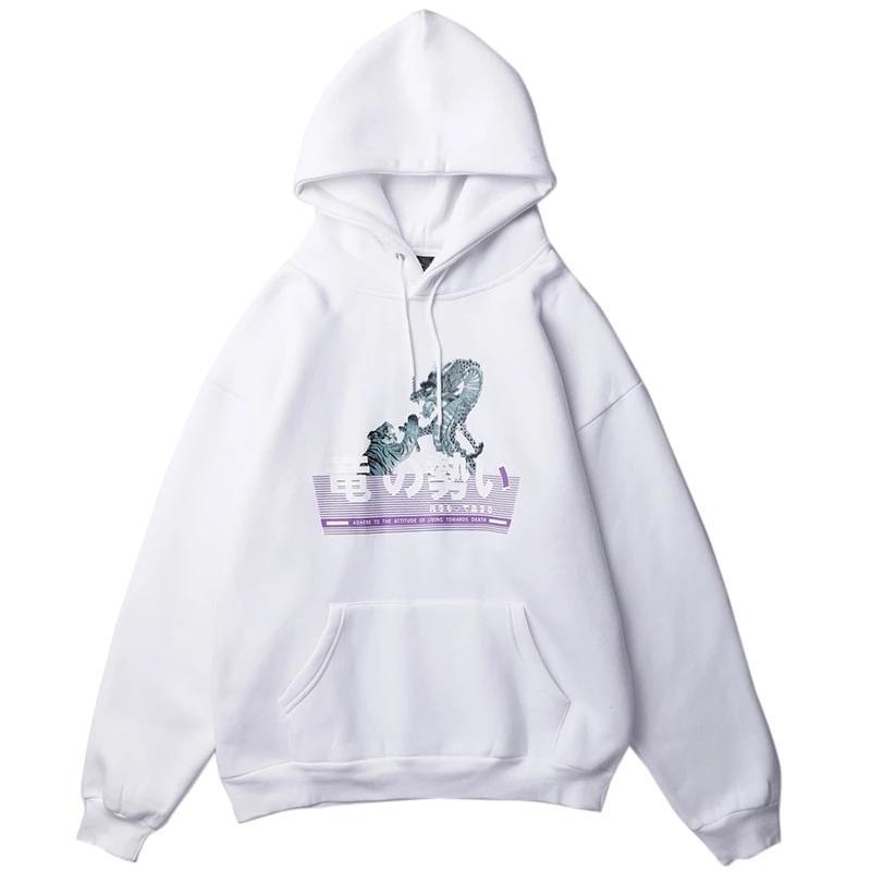 Sweat à capuche - Hoodie Hatsuharu - White / M - STREETWEAR STYLE