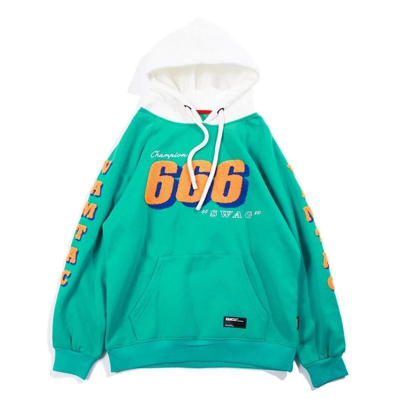 Hoodie 666 - Vert / M - STREETWEAR STYLE