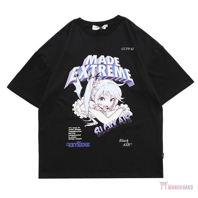 T-Shirt Manga Hako "Black Air" - Streetwear Style