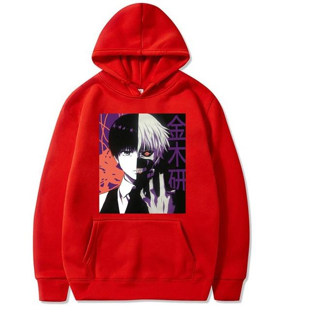 Sweat Kaneki Split Face Rouge - Tokyo Ghoul - Streetwear Style