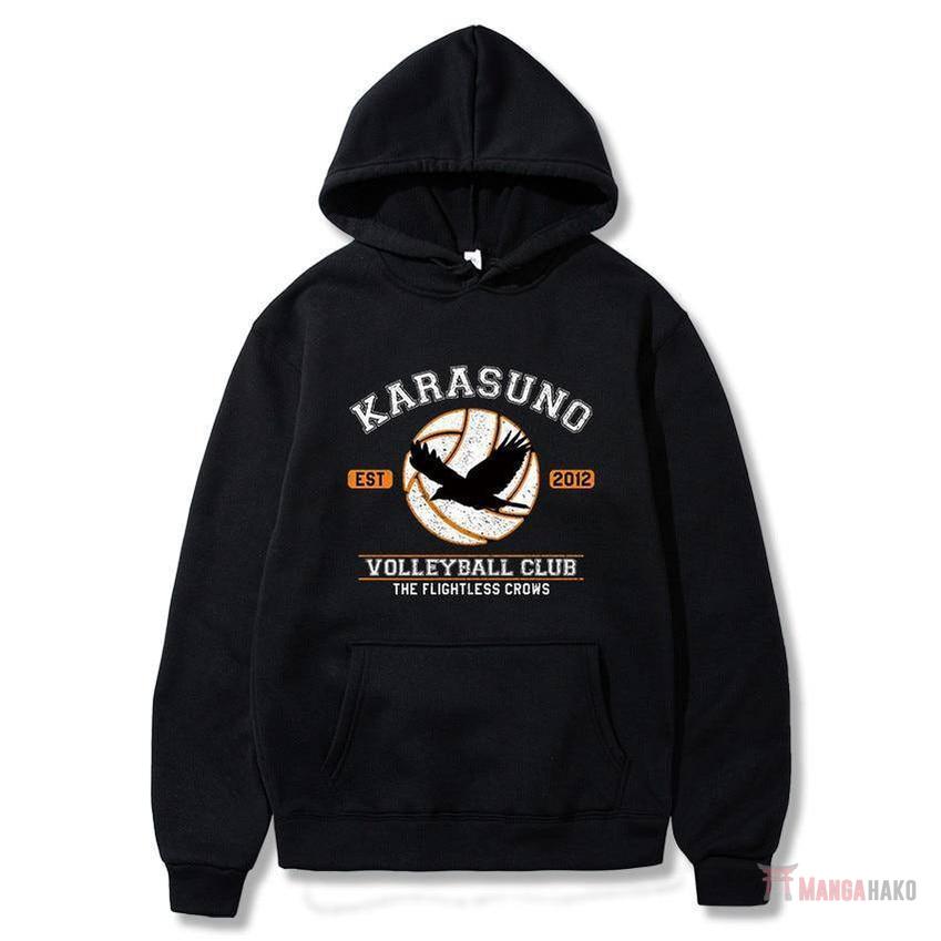 Hoodie Imprimé Haiykuu Karasuno Volleyball Club - Streetwear Style