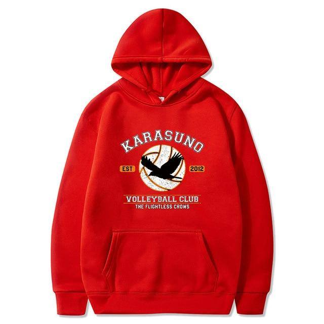 Hoodie Imprimé Haiykuu Karasuno Volleyball Club - Streetwear Style