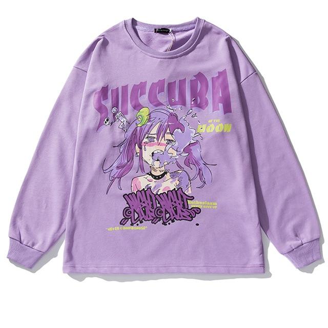 Sweatshirt Manga Hako "Succuba" - Streetwear Style