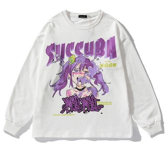 Sweatshirt Manga Hako "Succuba" - Streetwear Style