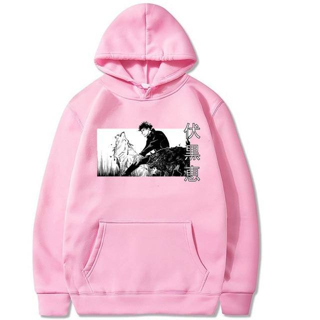 Hoodie Imprimé Jujutsu Kaisen Megumi Fushiguro - Streetwear Style