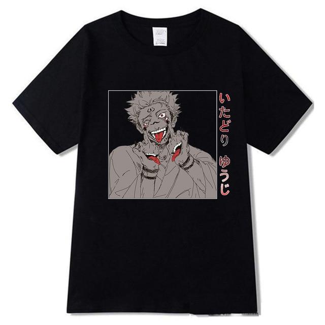 T-Shirt JJK - Sukuna et doigts d'honneur - Streetwear Style