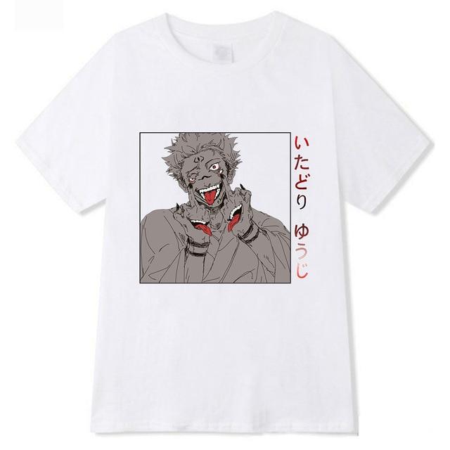 T-Shirt JJK - Sukuna et doigts d'honneur - Streetwear Style