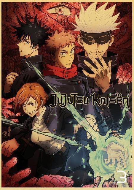 Posters Jujutsu Kaisen Vintage - Streetwear Style