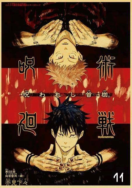 Posters Jujutsu Kaisen Vintage - Streetwear Style