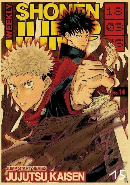 Posters Jujutsu Kaisen Vintage - Streetwear Style