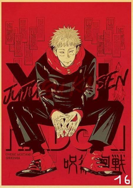 Posters Jujutsu Kaisen Vintage - Streetwear Style