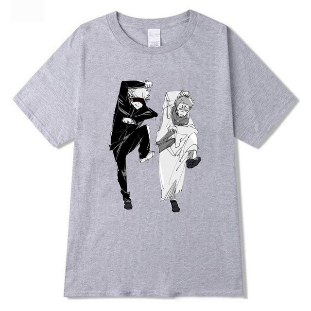 T-Shirt JJK - Satoru Gojo et Sukuna Ryomen - Streetwear Style