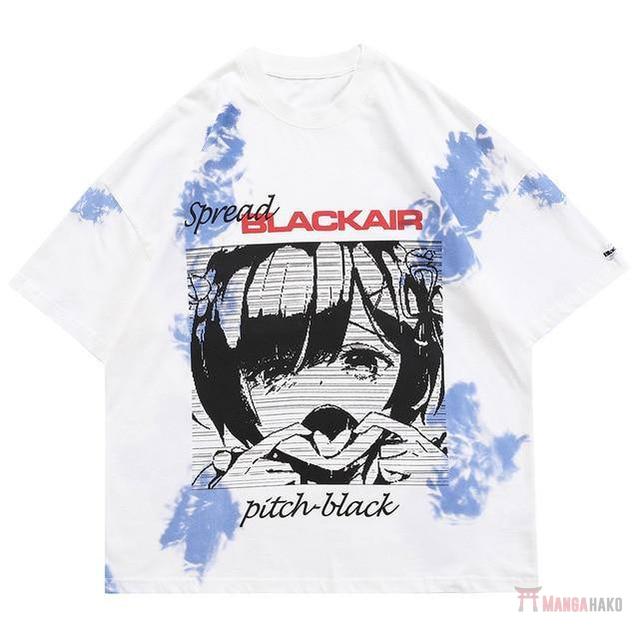 T-Shirt Manga Hako "Pitch Black" - Streetwear Style