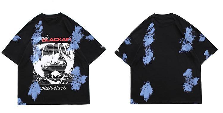 T-Shirt Manga Hako "Pitch Black" - Streetwear Style