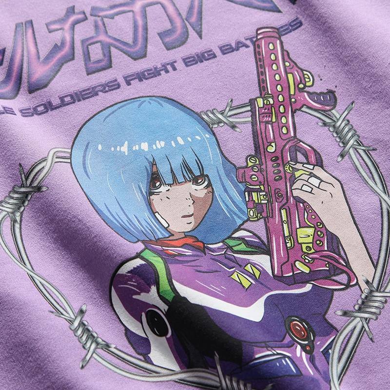 Sweatshirt Manga Hako "Mobile Soldiers" - Streetwear Style