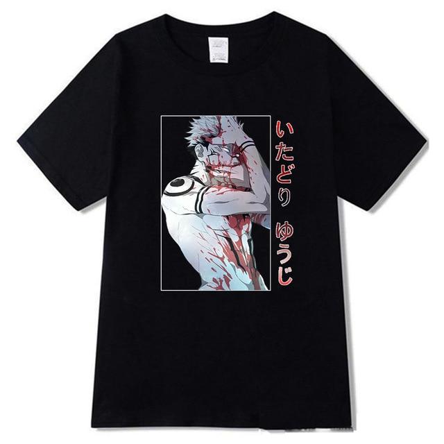 T-Shirt JJK - Sukuna taché de sang - Streetwear Style