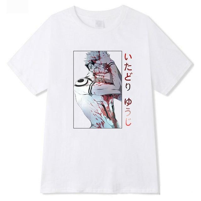 T-Shirt JJK - Sukuna taché de sang - Streetwear Style