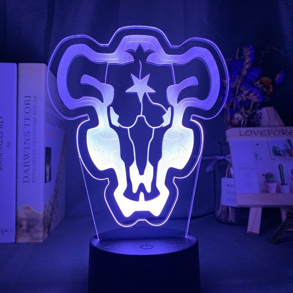 Lampe LED Black Clover Black Bull - Streetwear Style