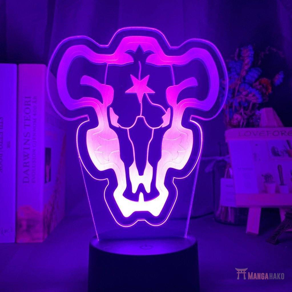 Lampe LED Black Clover Black Bull - Streetwear Style