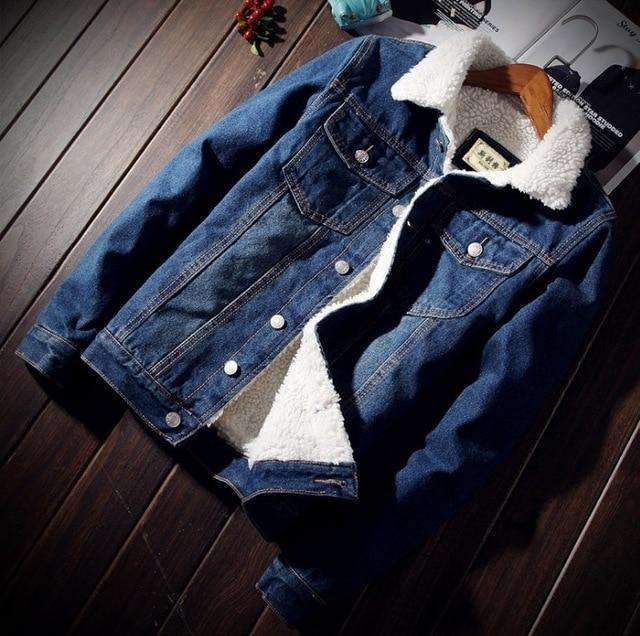 VESTE DENIM MOUNTAIN - BLEU DENIM / S - Boutique en ligne Streetwear