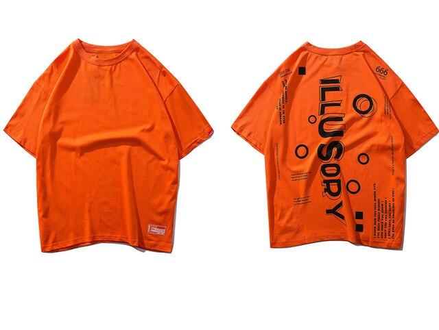 T-Shirt Illusion - Orange / XXL - STREETWEAR STYLE