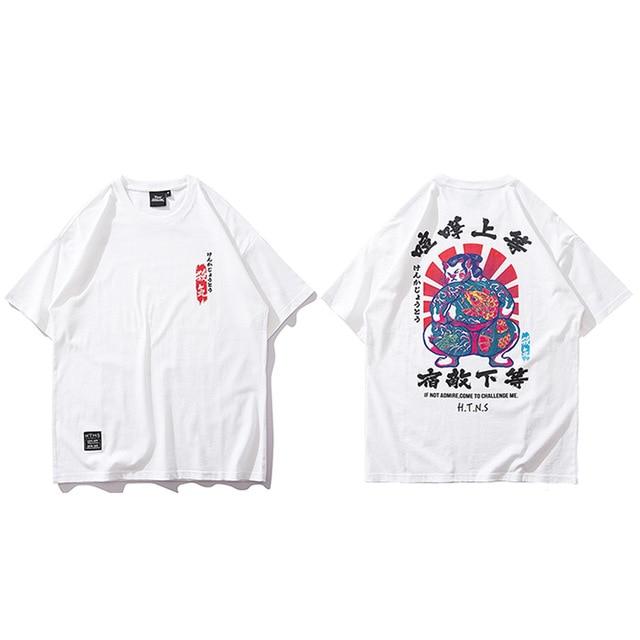 T-shirt Hidesaburō imprimé - A701903 White / M - STREETWEAR STYLE