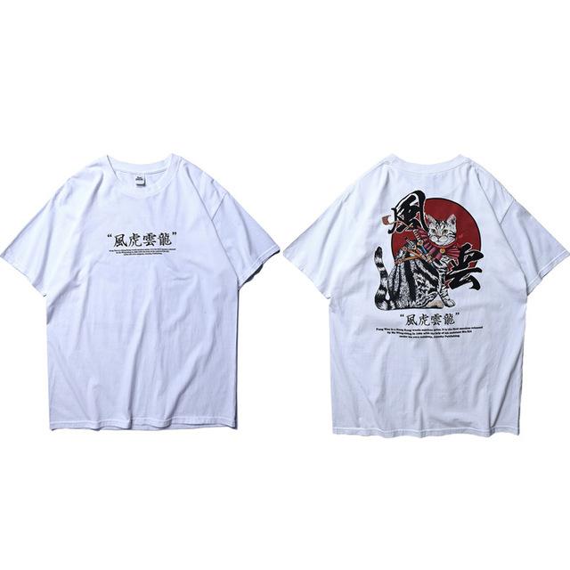 T-shirt Hidetoshi imprimé - A94D448 White / M - STREETWEAR STYLE