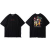 T-shirt Hideya imprimé - A42T072 Black / S - STREETWEAR STYLE