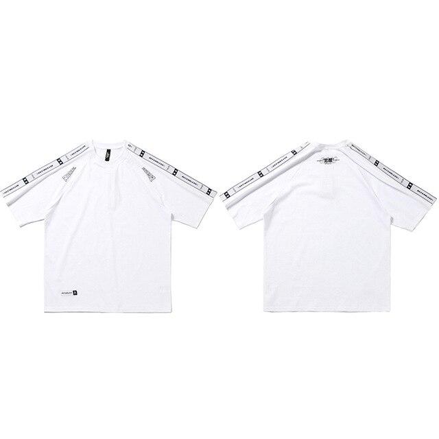 T-shirt Hideyoshi à bandes - A968803 White / S - STREETWEAR STYLE