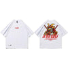 T-shirt Hidejirō imprimé - A968816 White / S - STREETWEAR STYLE