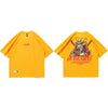 T-shirt Hidejirō imprimé - A968816 Yellow / S - STREETWEAR STYLE