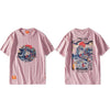 T-shirt Hideichirō imprimé - A58SH208 Pink / S - STREETWEAR STYLE