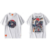 T-shirt Hideichirō imprimé - A58SH208 White / S - STREETWEAR STYLE