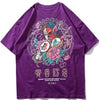 T-shirt imprimé Kimitomo - Purple / M - STREETWEAR STYLE