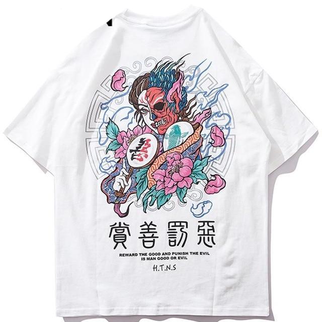 T-shirt imprimé Kimitomo - White / M - STREETWEAR STYLE