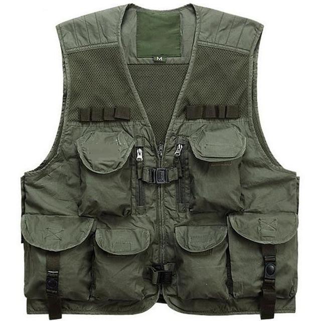 Veste Gilet Tactical Techwear - green / S - STREETWEAR STYLE