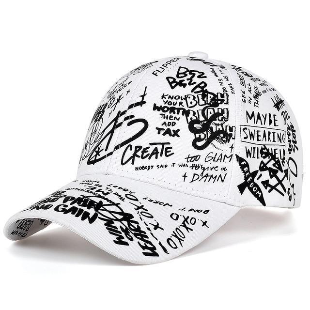 Casquette Graffiti - Blanc - STREETWEAR STYLE