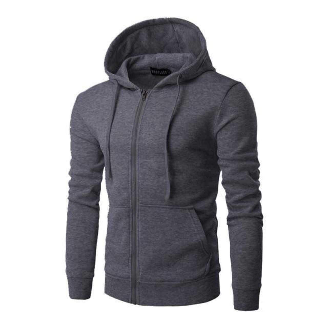 Pull à Capuche Zippé Uni