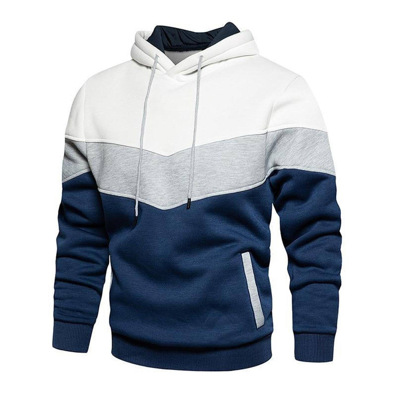 Sweat à Capuche Tricolore