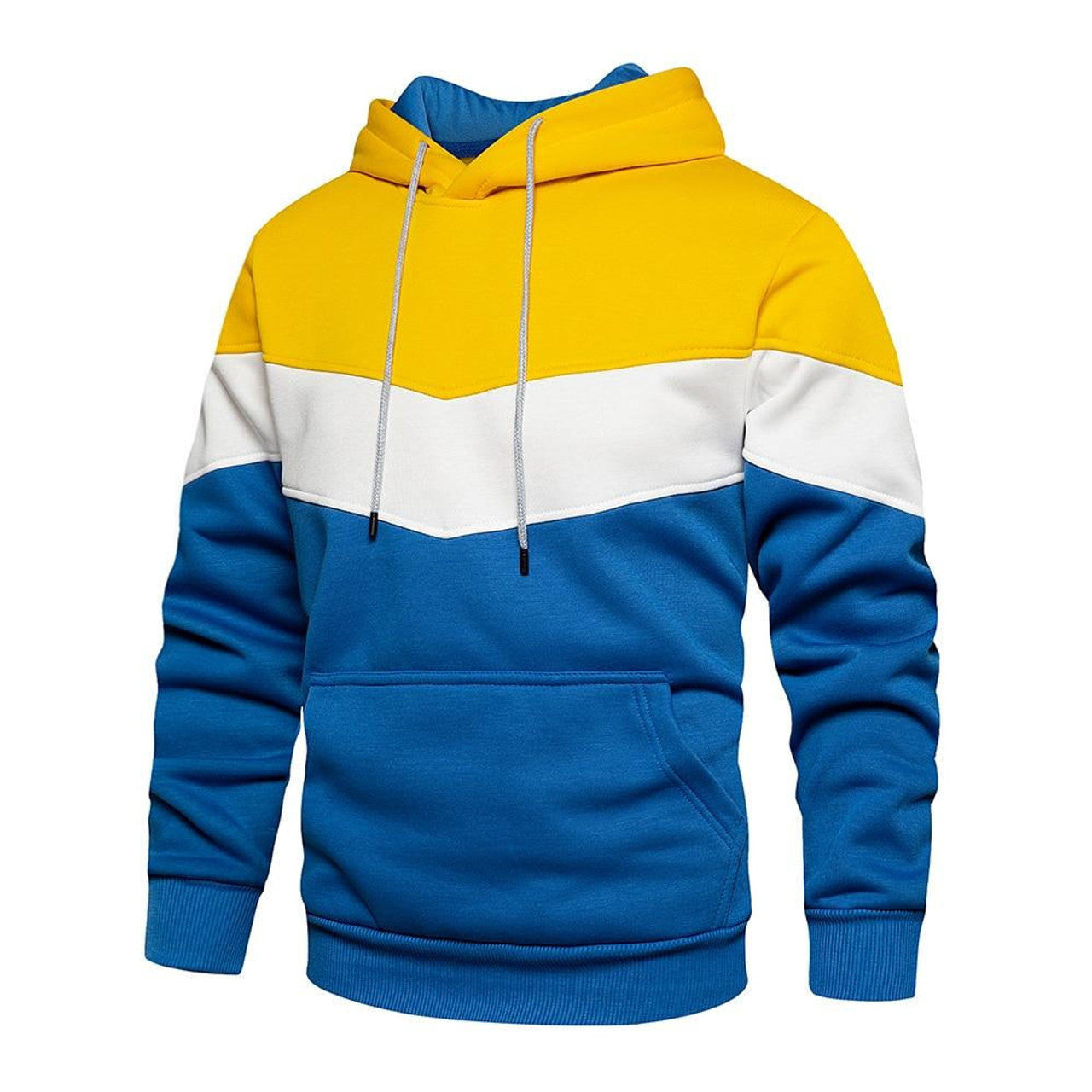 Sweat à Capuche Tricolore
