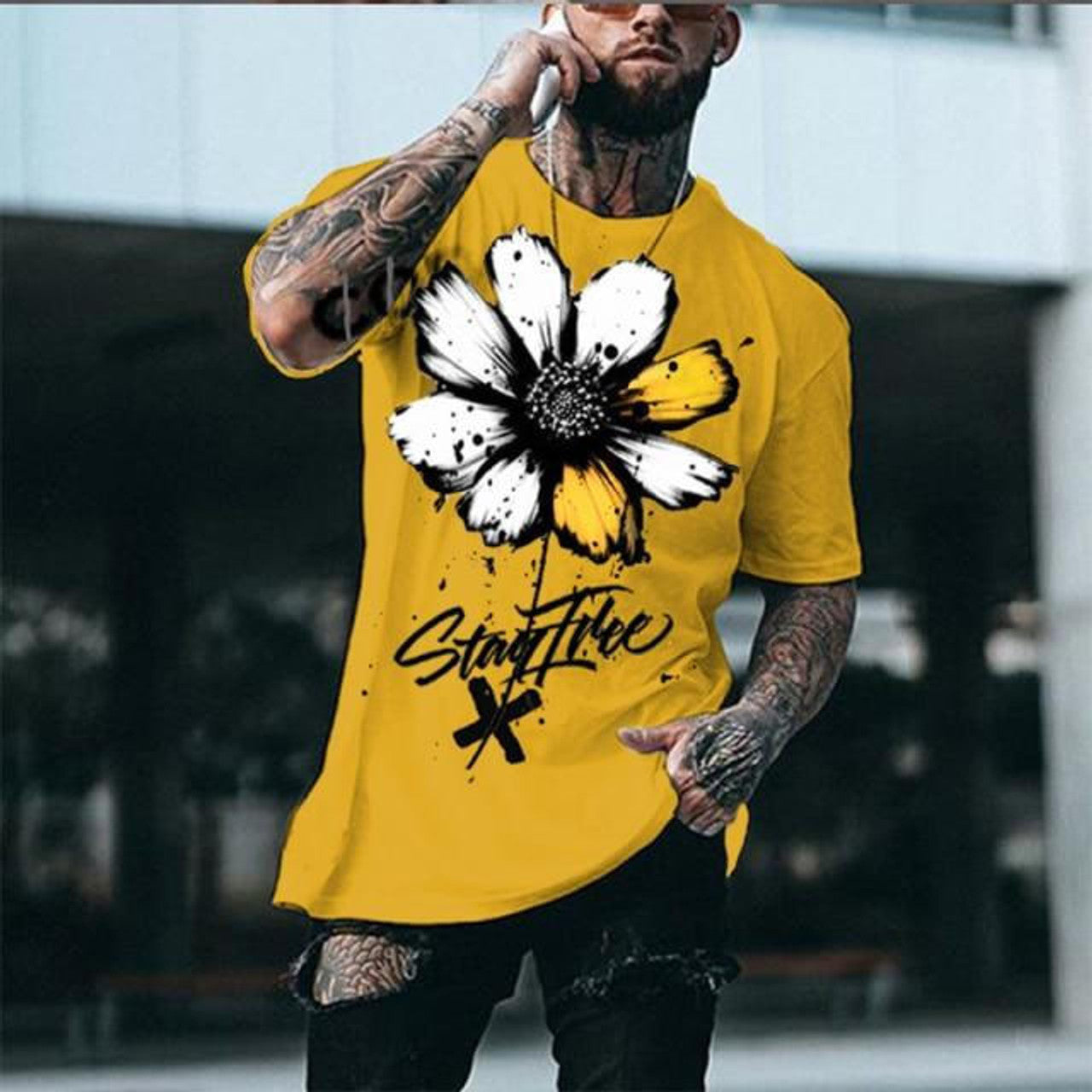 T-shirt à Manches Courtes TOURNESOL