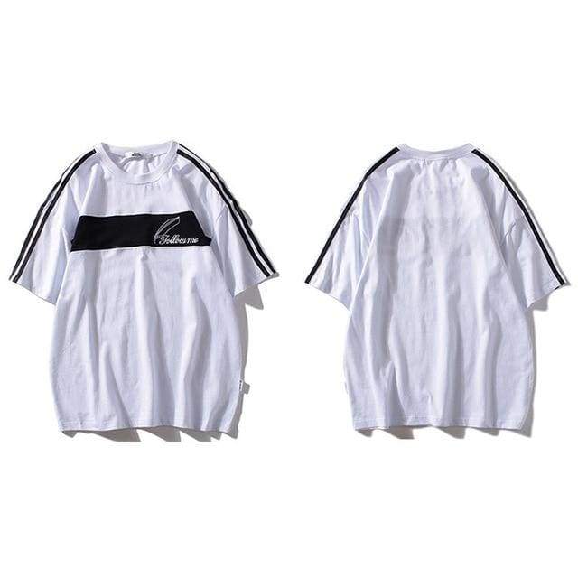 T-Shirt Lyne Up - Blanc / M - STREETWEAR STYLE