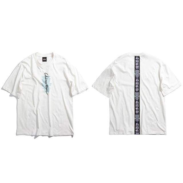 T-Shirt Korean - Blanc / M - STREETWEAR STYLE