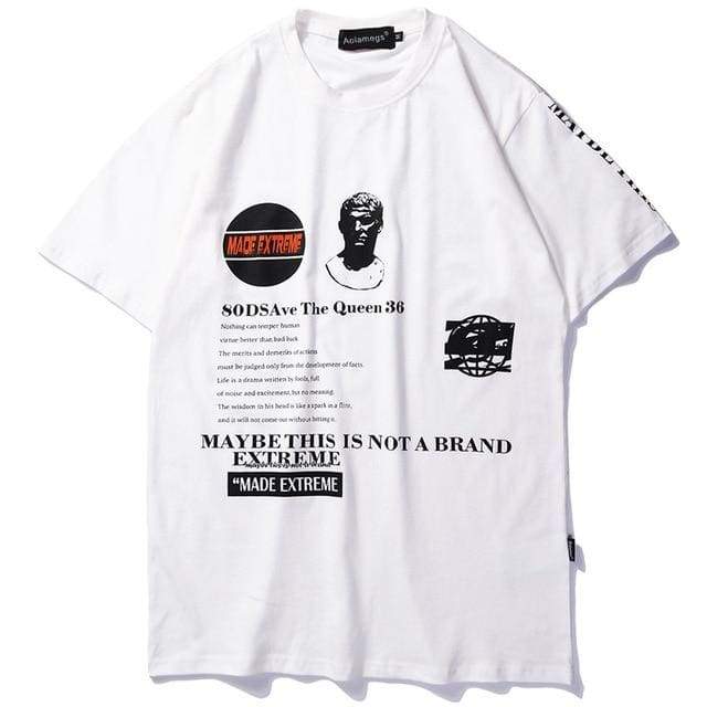 T-Shirt Extreme - Blanc / M - STREETWEAR STYLE