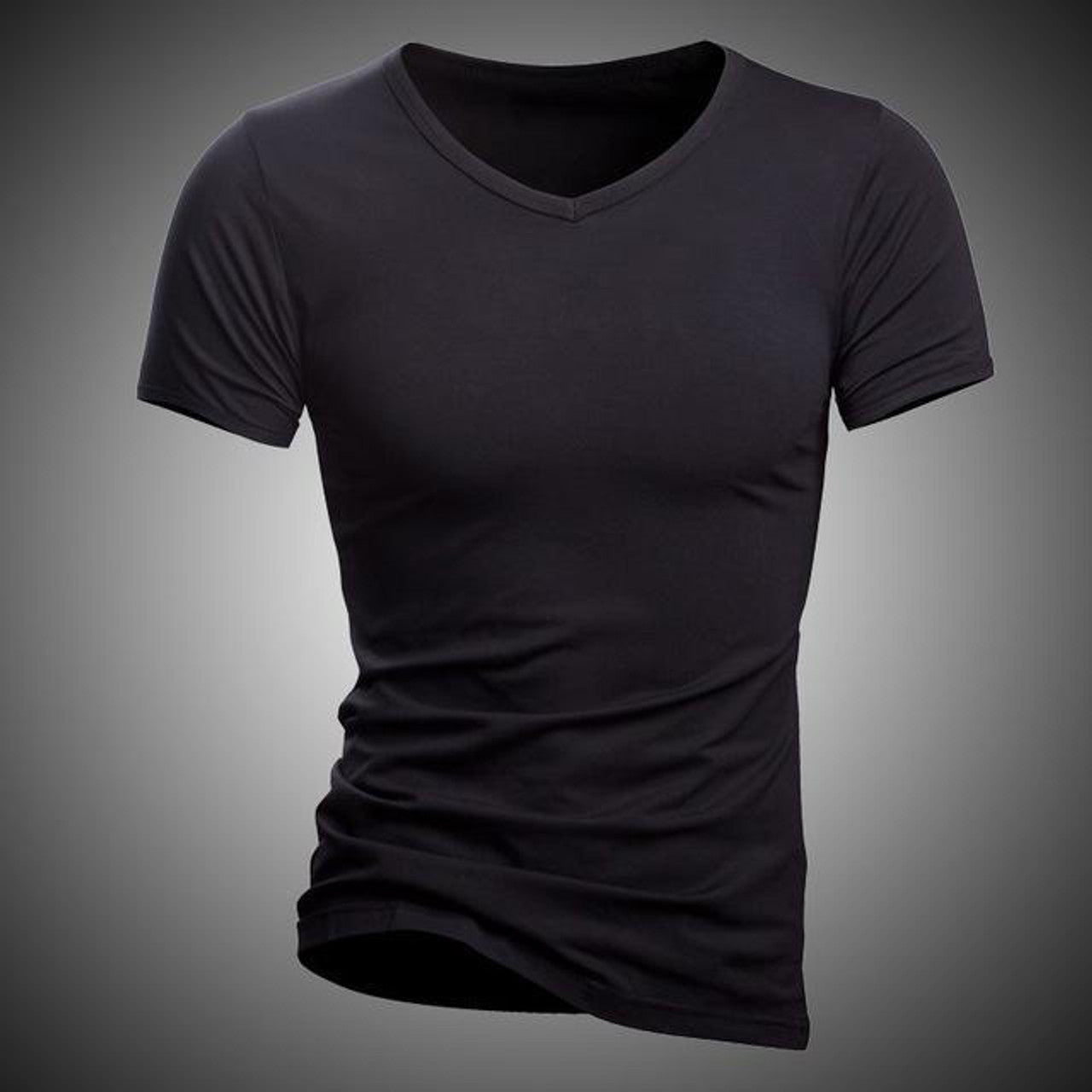 T-shirt slim noir ou blanc